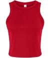 BL1019 (1019) Ladies Micro Rib Racer Tank Top solid red blend colour image